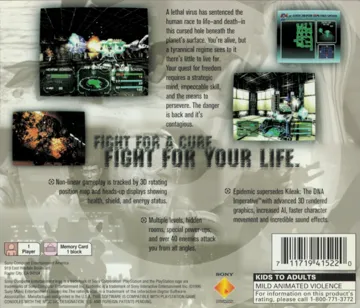 Epidemic (US) box cover back